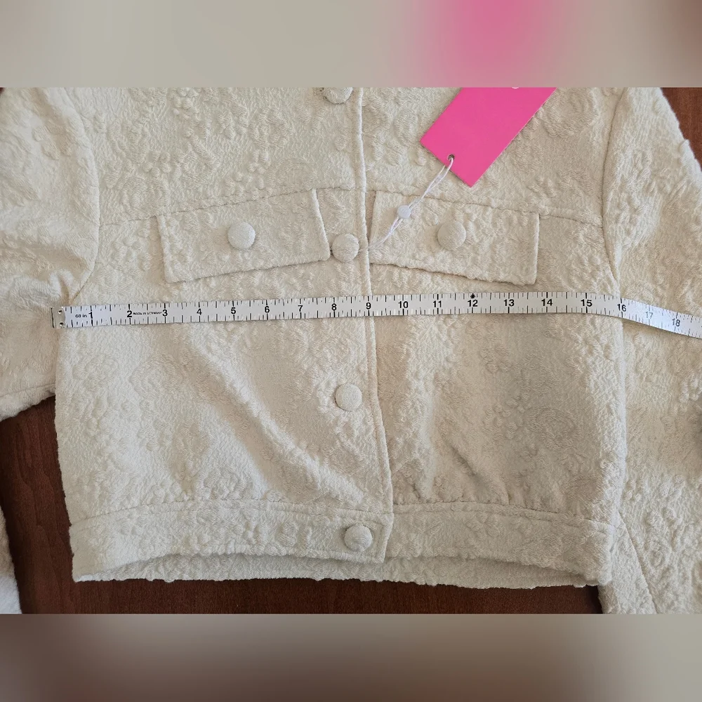 NEW Amanda Uprichard - Off-white Bello Jacket in Muslin | Size Medium - Picture 10 of 16